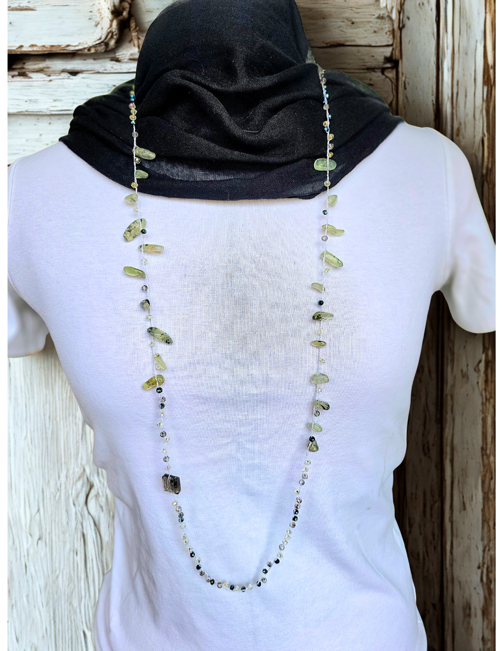 Handmade Green Aventurine Wrap Bracelet or Necklace – Healing Crystal Jewelry